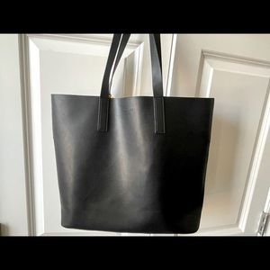 Everlane leather tote black
